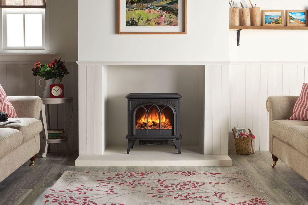 Gazco Huntingdon 40 Electric Matt Black